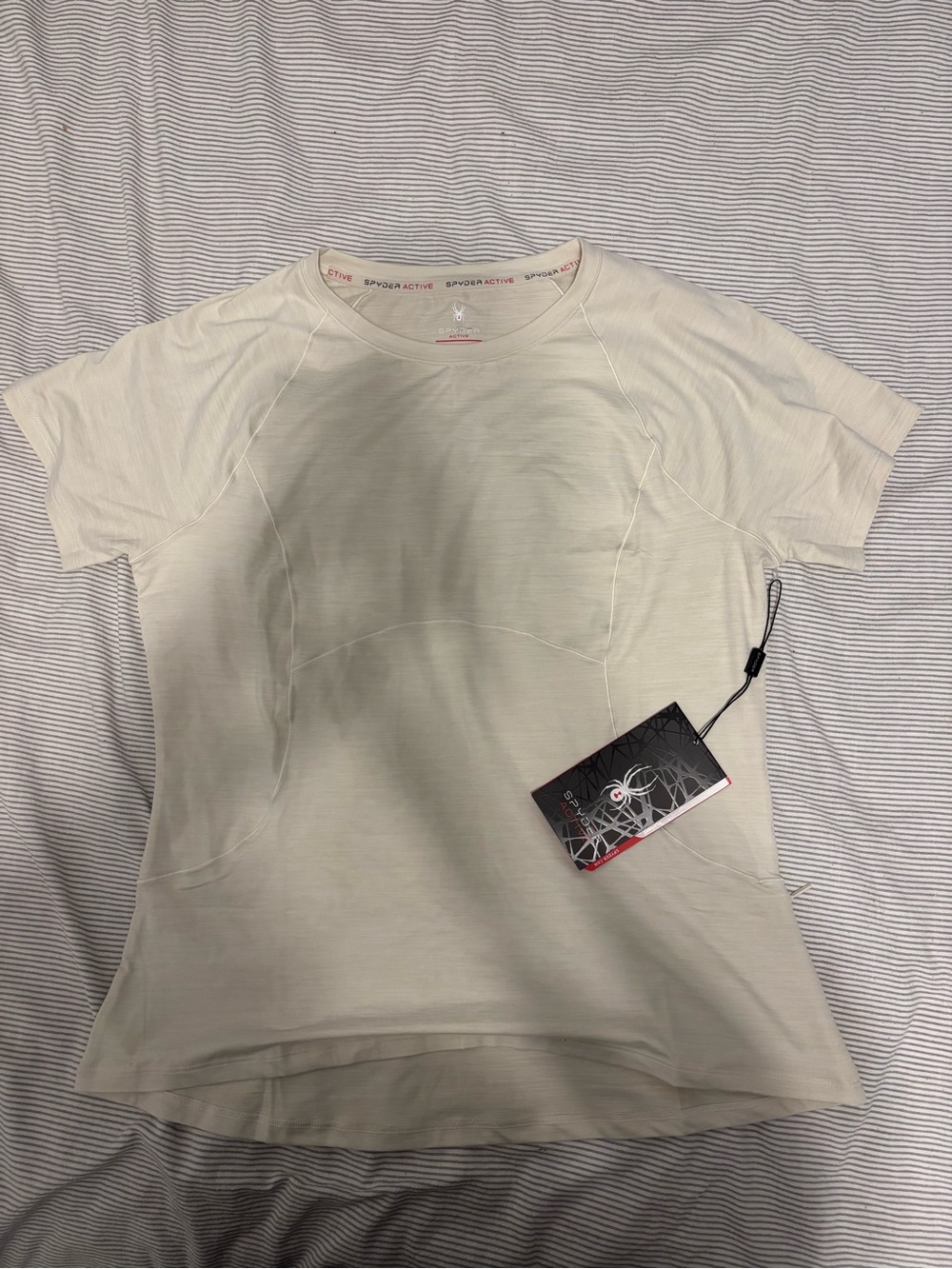 Spyder Women’s Cream Short-Sleeve Active Tee